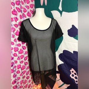 Oversized mesh T-shirt/ dress, throw it over a bikini or wear it to a festival